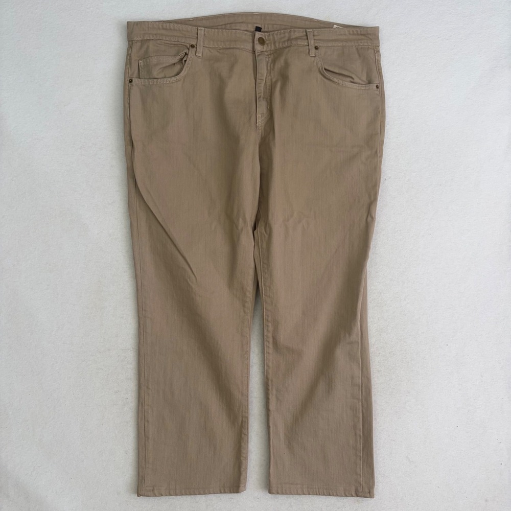 Aviator Travel Jeans Mens 40 Khaki Tan Straight Leg Stretch Comfort USA Made